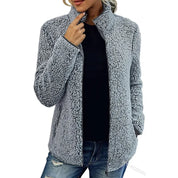 Olives | Luxe Fleece Jacket Dames – Warme & Stijlvolle Jas voor Herfst en Winter