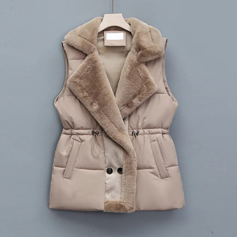 Luxe Faux Fur Gilet voor Dames – Zacht Imitatiebont Bodywarmer in Chique Winterstijl