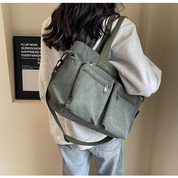 Corduroy Schoudertas met Ritsvakken