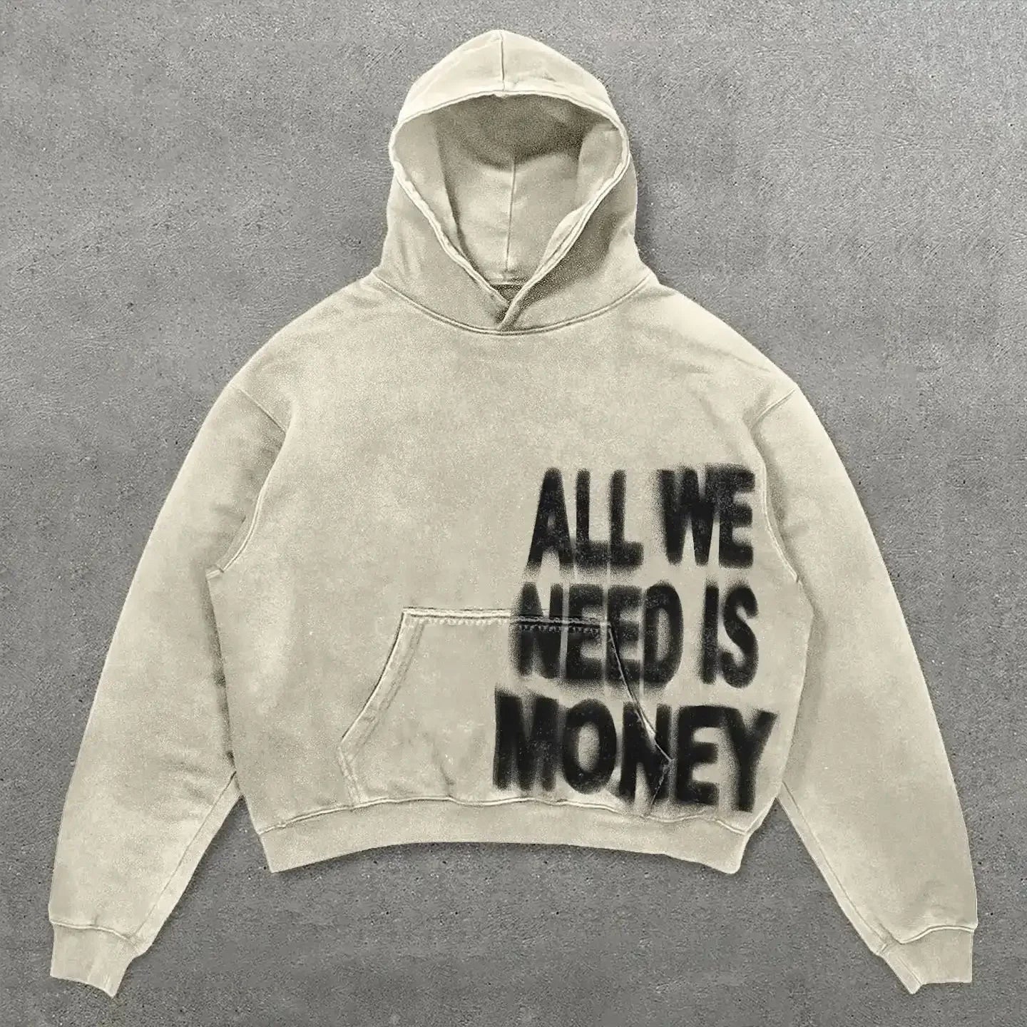 Statement Cropped Hoodie Unisex | Comfortabele Hoodie met Print