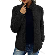 Olives | Luxe Fleece Jacket Dames – Warme & Stijlvolle Jas voor Herfst en Winter