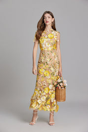 Maxi Jurk met Bloemenprint voor Dames – Elegante Zomerjurk met Floral Design
