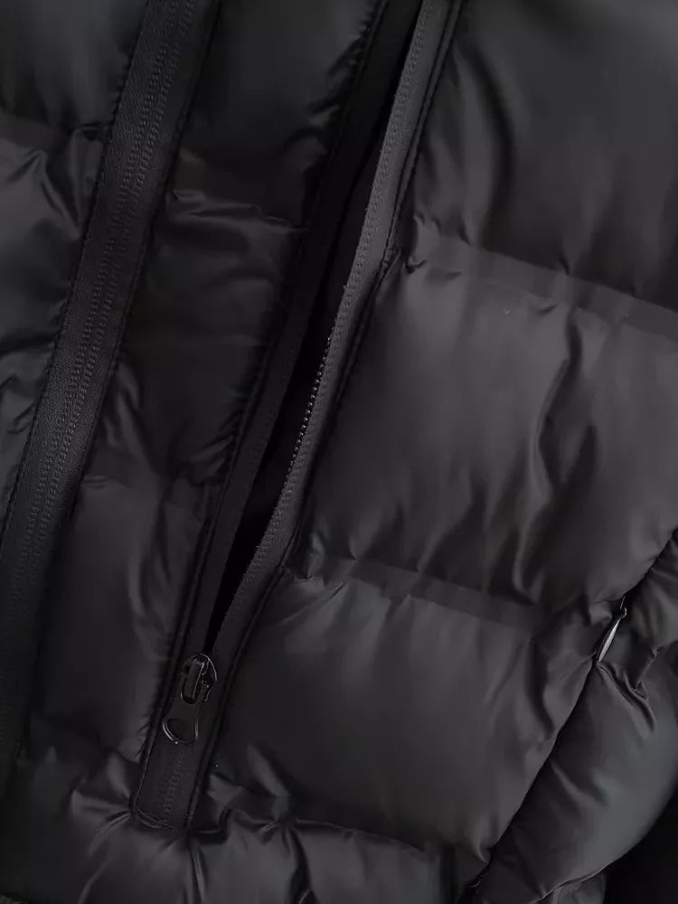 Cropped Puffer Jas voor Dames – Trendy Korte Gewatteerde Jas