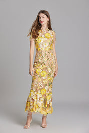 Maxi Jurk met Bloemenprint voor Dames – Elegante Zomerjurk met Floral Design