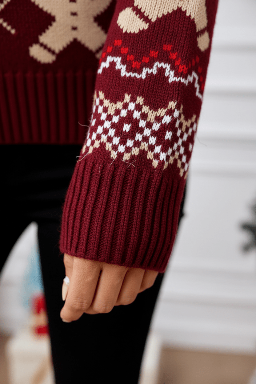 Stefanie | Festliche Pullover mit Jacquardmuster 6