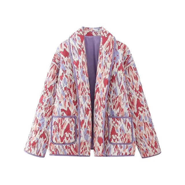 Damesjas met Bloemenprint – Trendy Voorjaarsjas