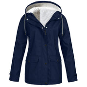 Outdoor Jas voor Dames – Warme Waterafstotende Jas met Zachte Fleece Voering