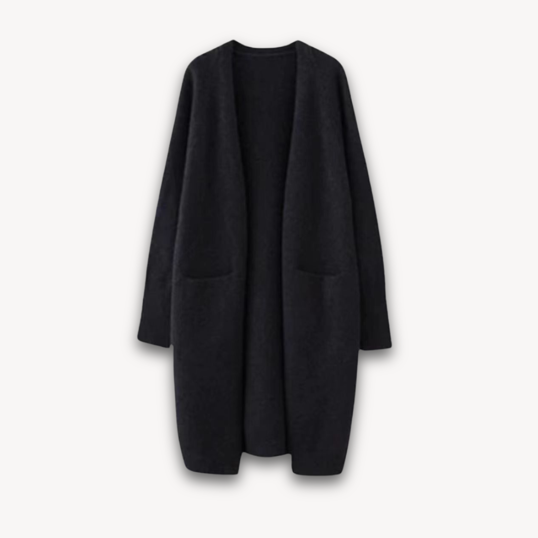 Kathleen | Women's Long Cardigan Coat - Image 2
