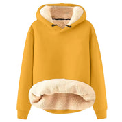 Oversized Dames Fleece Hoodie met Sherpa Voering