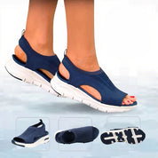 Gebreide Dames Sok-Sandalen met Platformzool - Comfort en Stijl