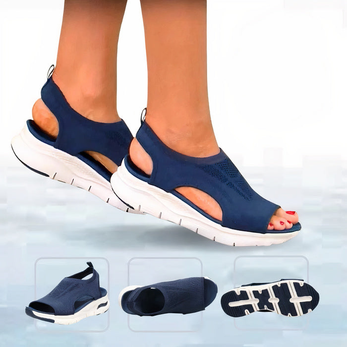 Gebreide Dames Sok-Sandalen met Platformzool - Comfort en Stijl