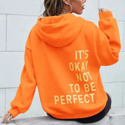 Warme Oversized Dames Hoodie - Streetwear Hoodie met Tekst op de Rug