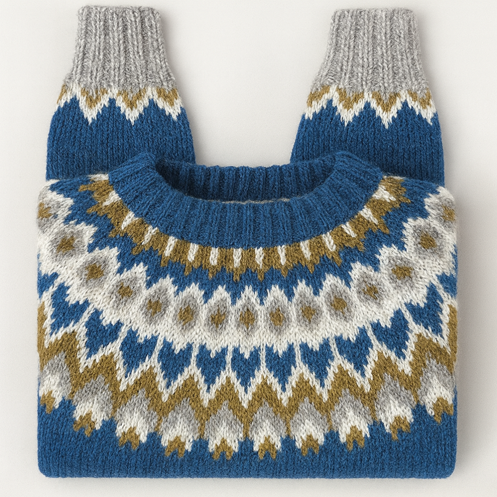 Retro Gebreide Damestrui – Zachte Vintage Look