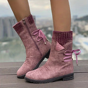 Dames Winterlaarzen – Waterdichte Boots met Fleece Voering & Gripzool