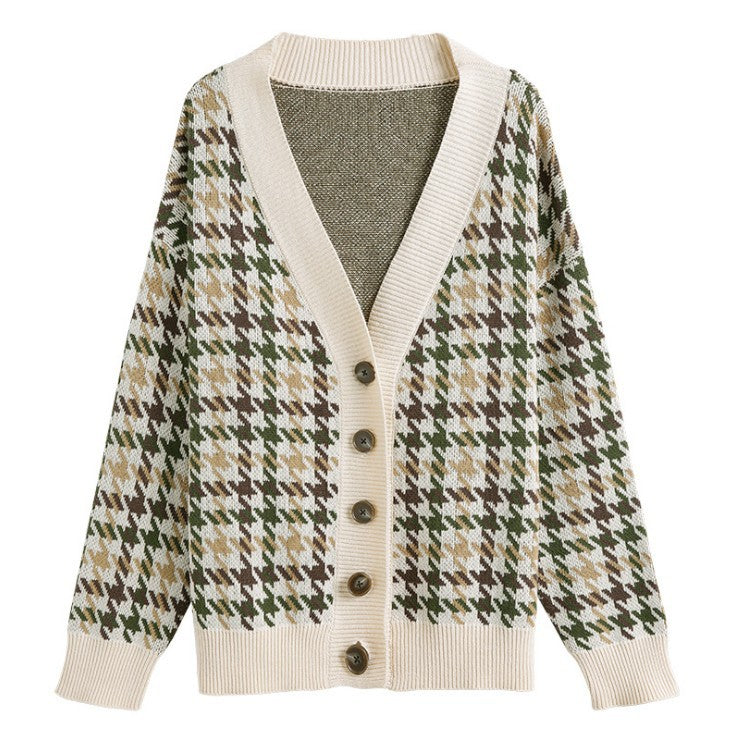 Houndstooth Cardigan