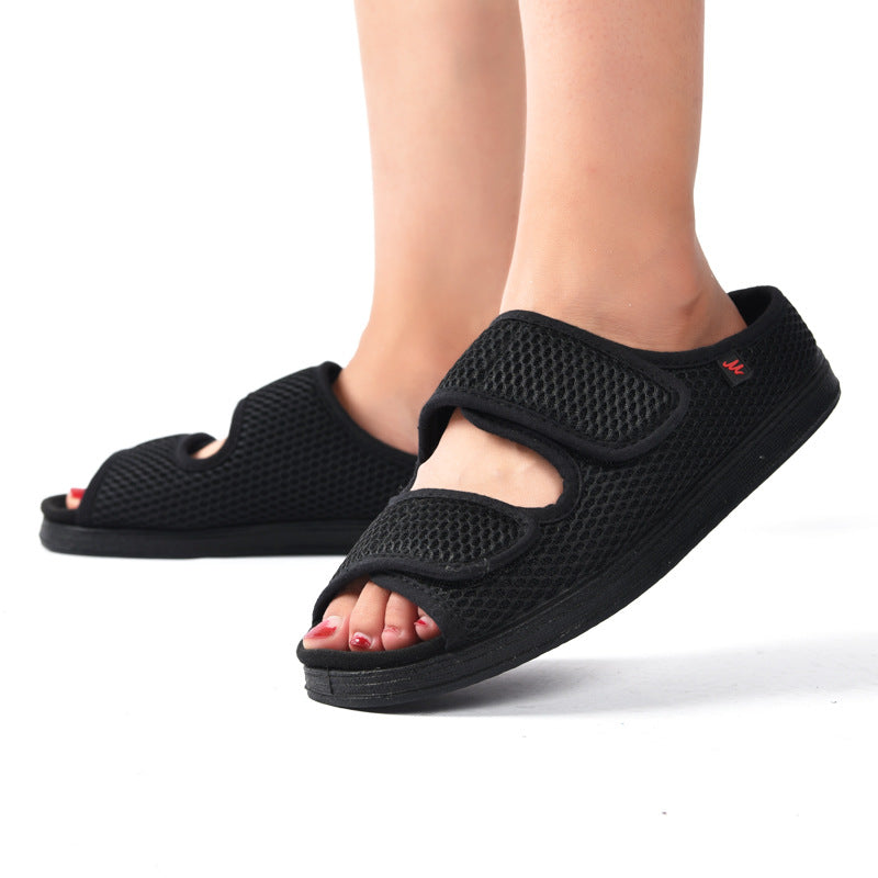 Comfort Schoenen Dames – Slippers voor Gevoelige Voeten, Verstelbaar & Ademend