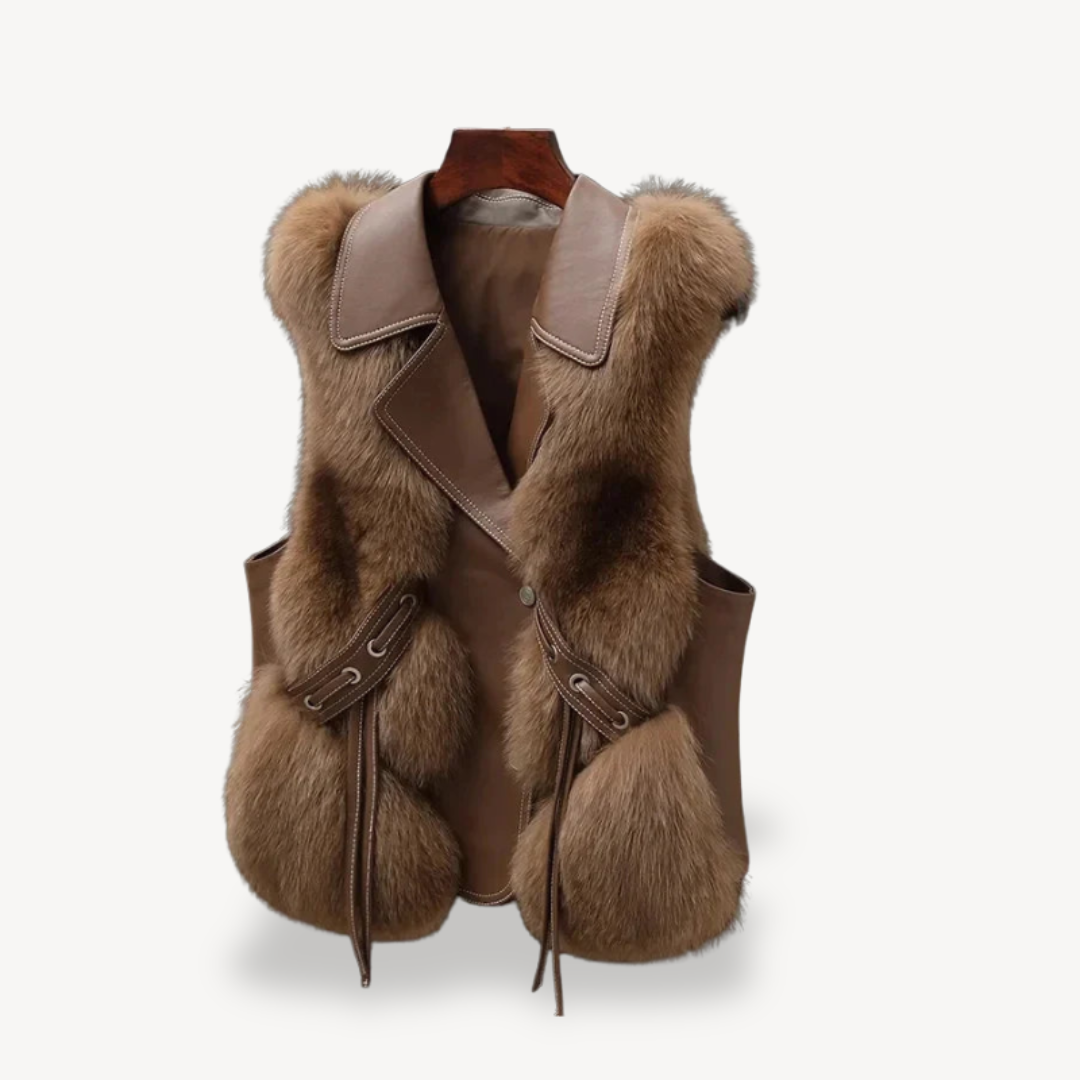 Dea Studios Dames Vest met Bont