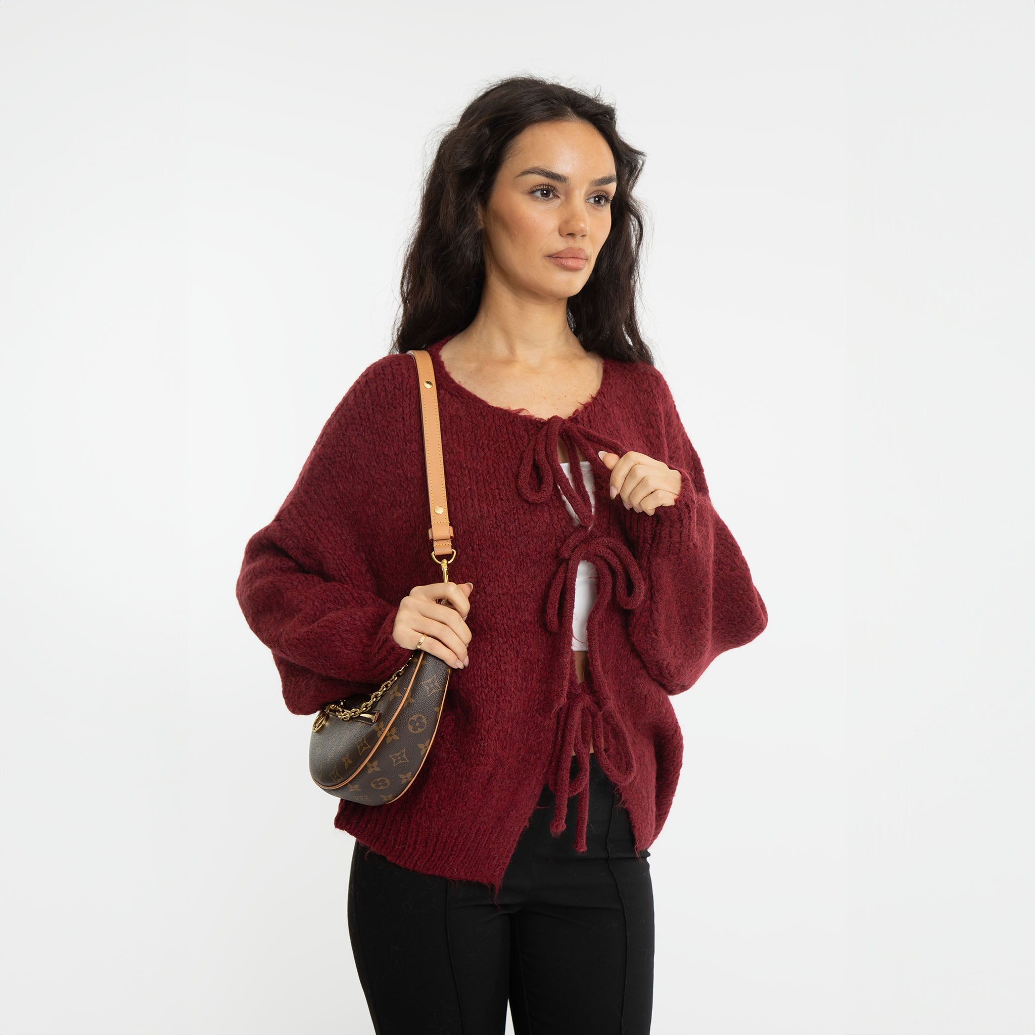 Oversized Dames Cardigan – Gebreid Vest met Strikdetails