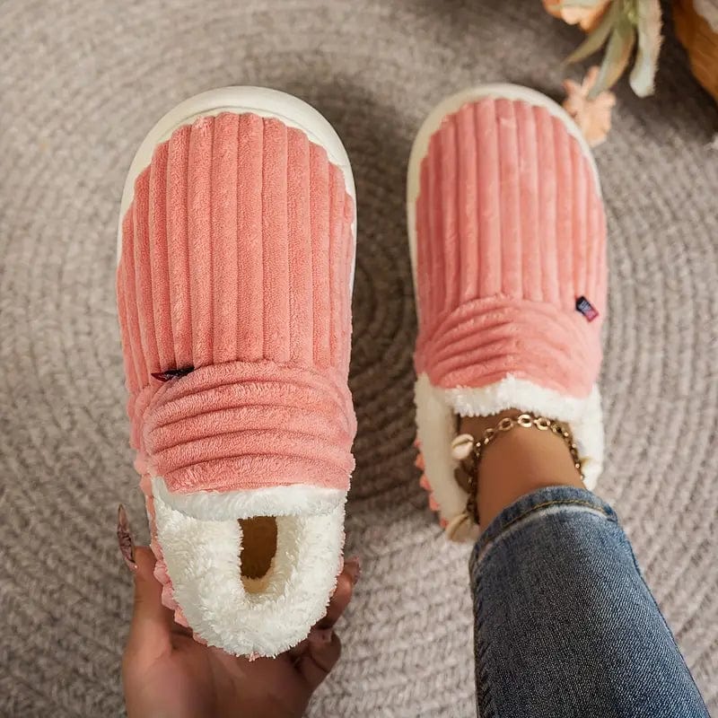 CozyCuddle Slippers Dames – Warme Pantoffels met Zacht Sherpa Fleece & Antislipzool