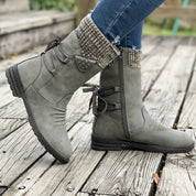 Dames Winterlaarzen – Waterdichte Boots met Fleece Voering & Gripzool