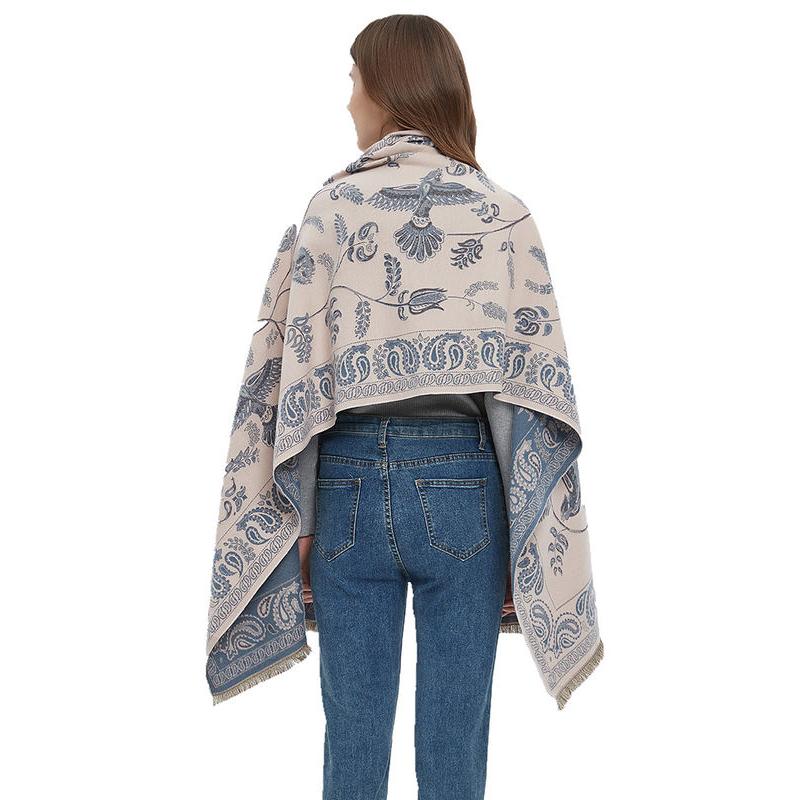 Warme Herfst/Winter Sjaal – Dames Paisley Sjaal