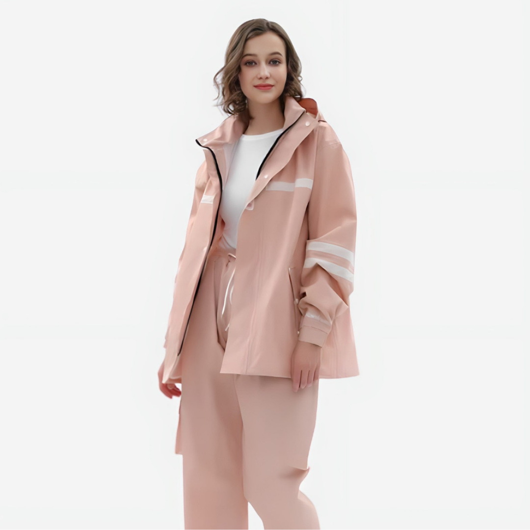 Dames Regenpak – Waterdicht, Lichtgewicht & Ademend | Modieuze Bescherming