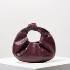 Dea Studios Bordeaux Croco Handtas - Tijdloos Design