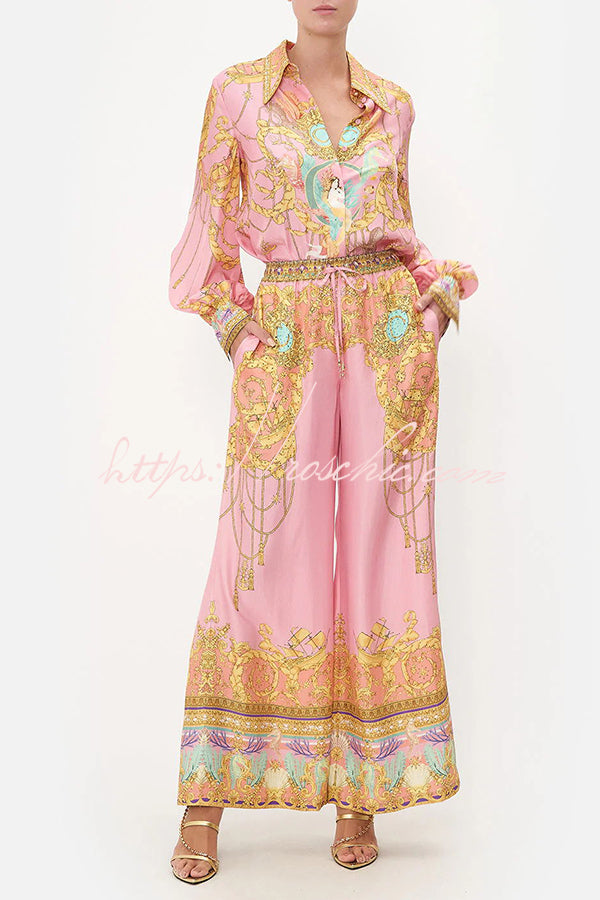 Zijden Loungewear Set voor Dames – Luxe Comfortabele Satijnen Lounge Set