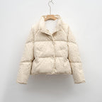 Floral Puffer Dames Jas – Gewatteerde Jas met Bloemenprint