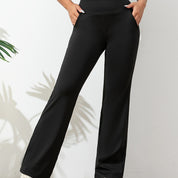 Dames Bootcut Yogabroek met Hoge Taille