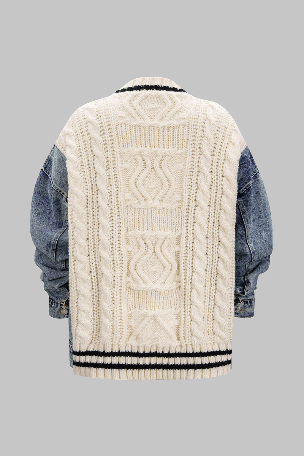 Dea Studios Denim Knit Cardigan