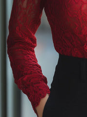 Elegante Kanten Dames Top | Sexy en Feestelijk