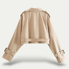 Mila – Eleganter Vintage Trenchcoat aus hochwertigem Stoff - Coat - Temala