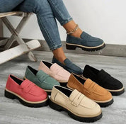 Chunky Loafers Dames – Comfortabele Instappers met Dikke Zool en Klassieke Look