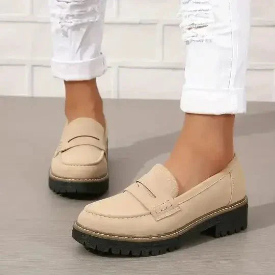 Chunky Loafers Dames – Comfortabele Instappers met Dikke Zool en Klassieke Look