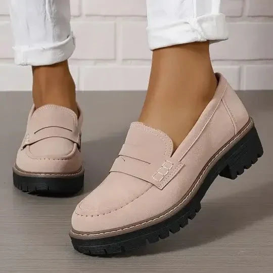 Chunky Loafers Dames – Comfortabele Instappers met Dikke Zool en Klassieke Look