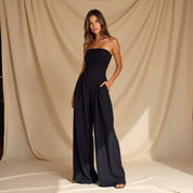 Strapless Palazzo Jumpsuit voor Dames – Elegante Wijde Jumpsuit voor Feest & Avondlook