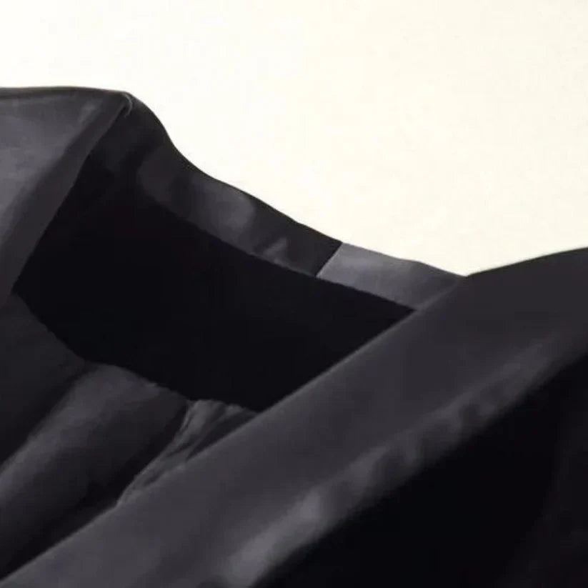 Dames Feestelijke Velvet Blazer met Satijnen Revers