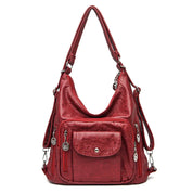 Veelzijdige Kunstlederen Dames Schoudertas met Grote Inhoud