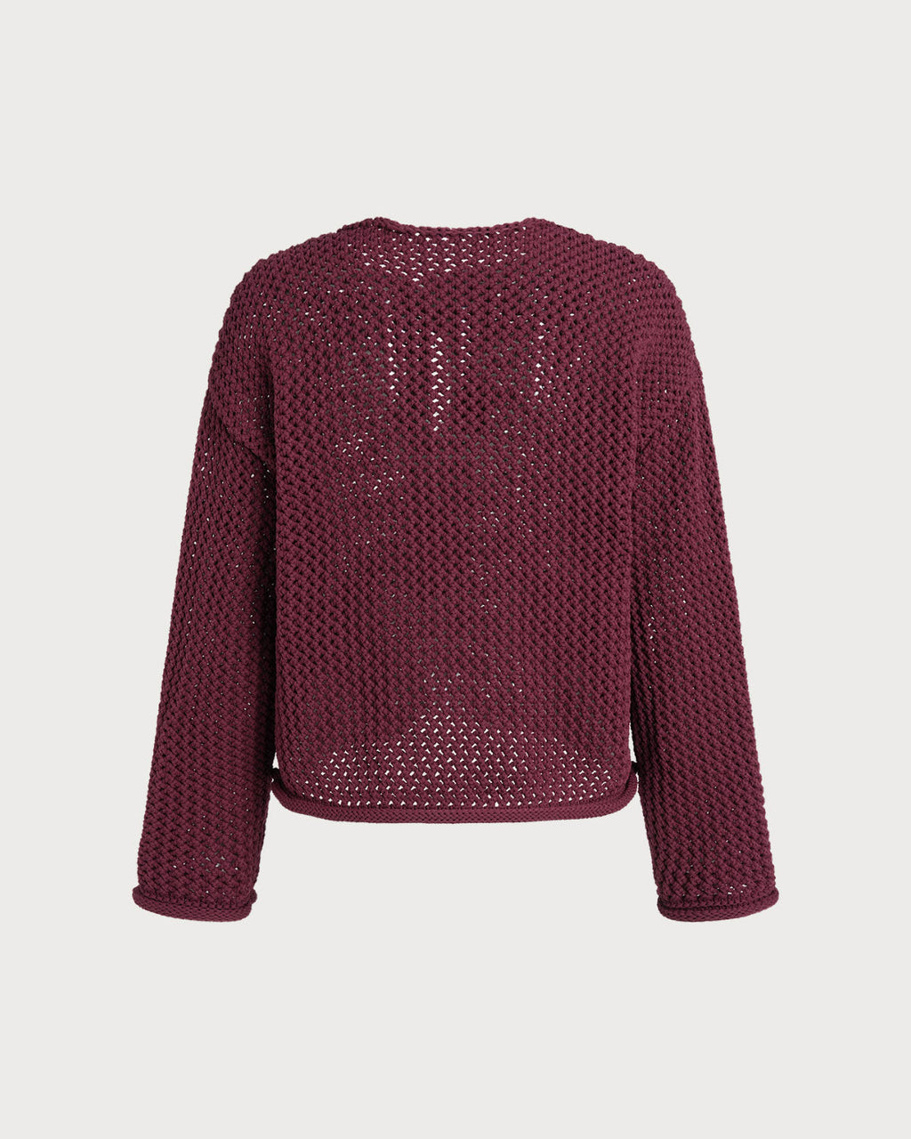 Women's Knitted Polyester Sweater Tops - RIHOAS